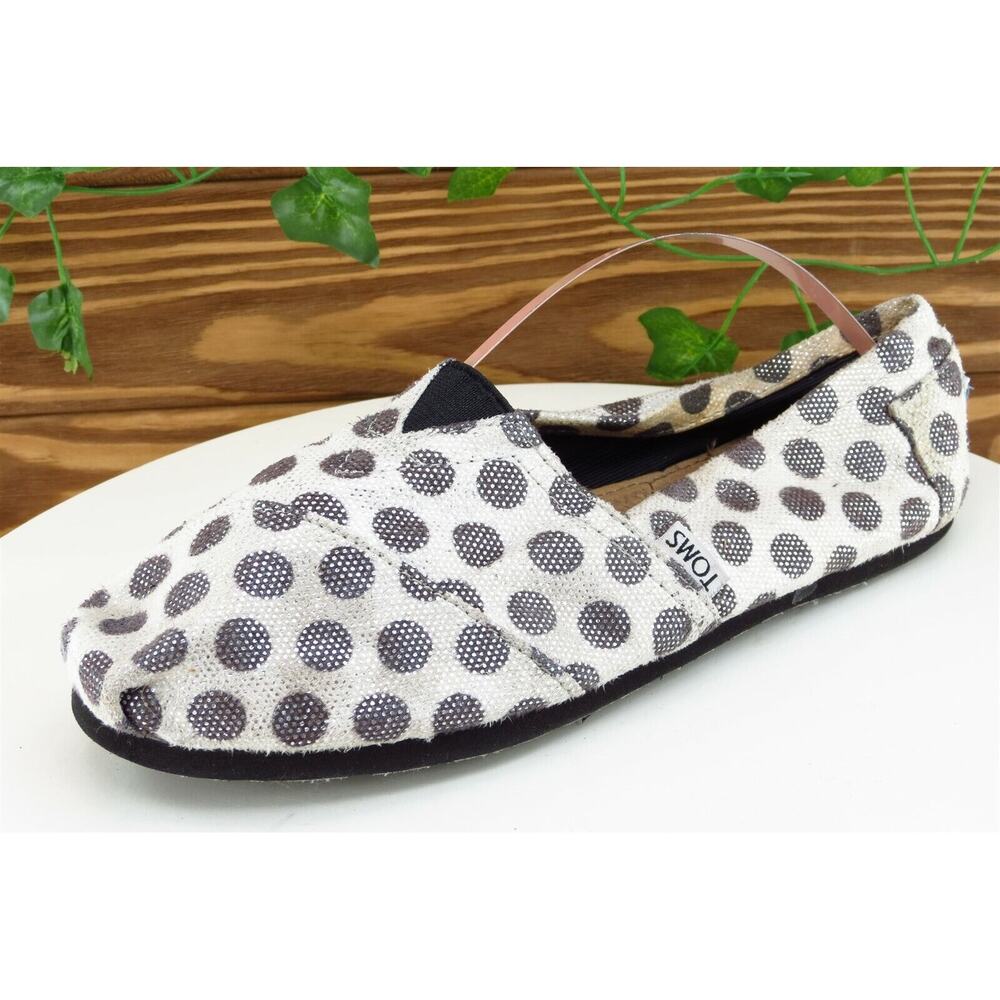 Toms‎ Women Sz 8.5 M Brown Flat Fabric Shoes